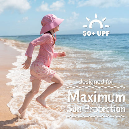 Kids UV Swim Shorts | Pink Ice Cream
