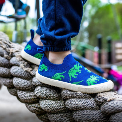 Kids Graphic Slip On Shoes | Triceratops
