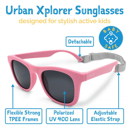 Kids Urban Polarized Sunglasses | Peachy Pink