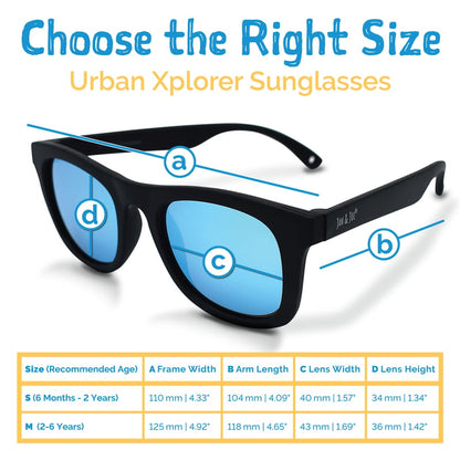 Kids Urban Polarized Sunglasses | Black Aurora