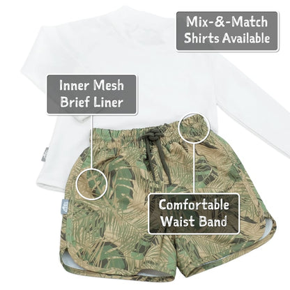 Kids UV Swim Shorts | Jungle Safari